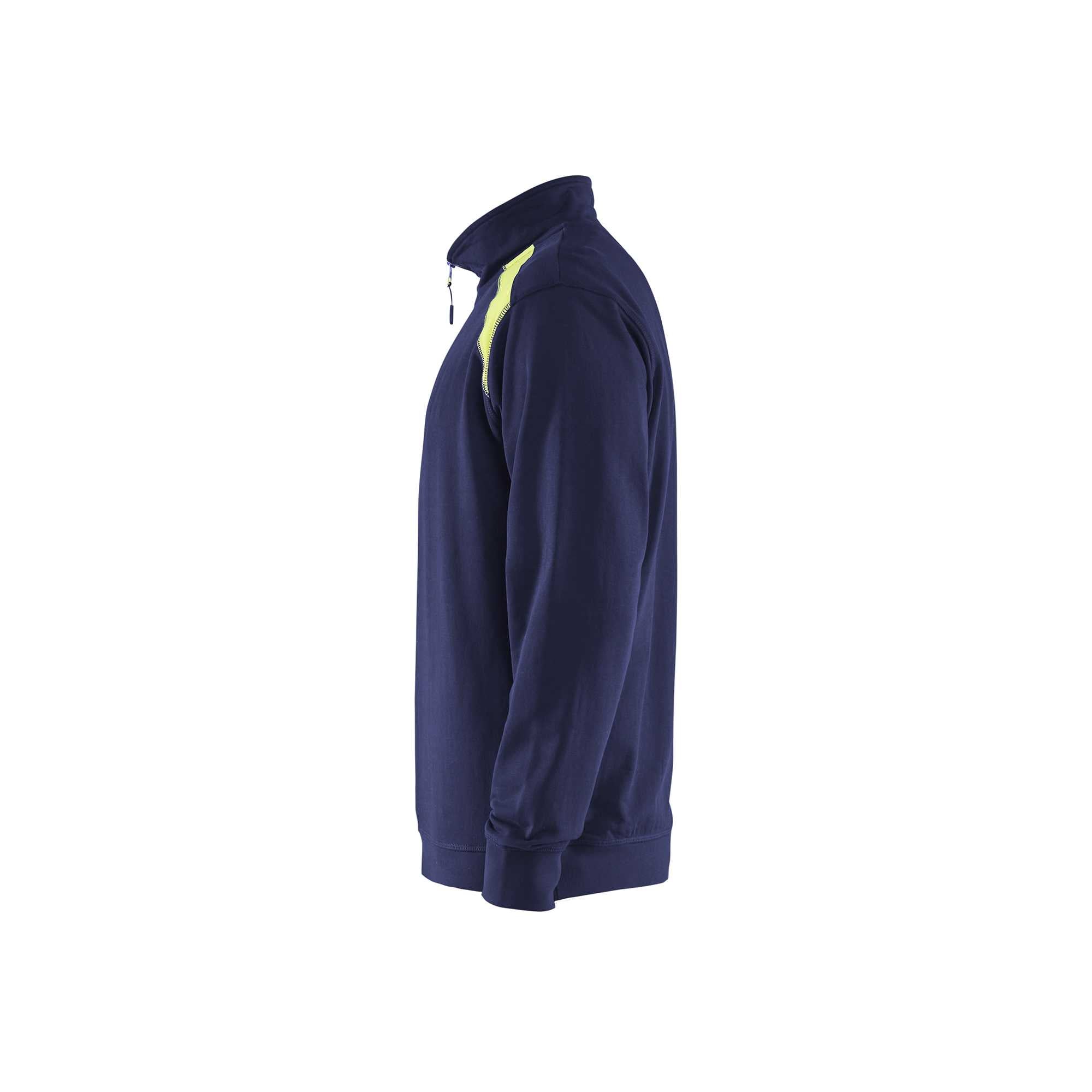 BLAKLADER 33531158 Half Zip 2 Tone Sweatshirt Work Sweatshirt MEN - 100% Cotton